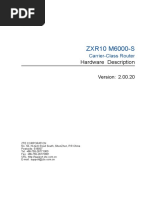 ZXR10 M6000-S (V2.00.20) Carrier-Class Router Hardware Description PDF