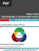 ARCH 4263 Sustainable Design Methods: Dr. Khandoker Mahfuz Ud Darain