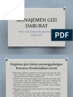 Manajemen Gizi Darurat