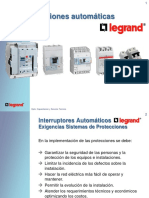 Protecciones Automaticas Legrand - TÉCNICO COMERCIAL PDF