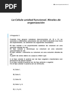 16 La Célula Unidad Funcional. Niveles de Organización PDF