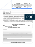 Anexo 5. Fonsecon Modelo de Presupuesto Proyecto Sies