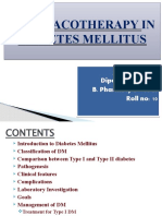 Pharmacotherapy of DM