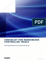 Checklist - For - RANDOMIED CONTROLLED TRIALS PDF