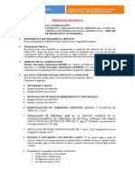 Términos de Referencia Mantenimiento y Reparacion de Un Ambiente Del 1er Piso Del Edificio N°2 - Administracion de Proyectos y Act