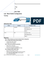 Vicente Alfonso Aguilar Vidal Lab - Basic Switch Configuration