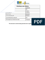 Existing Loan Status: Policy No Servicing Branch Name Loan Repaid (')