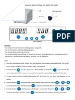 Instruction Manual For Digital Centrifuge DSC-202SD / DSC-302SD