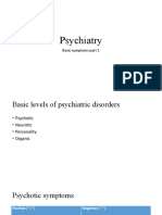 Psychiatry: Basic Symptoms Part 1