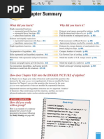 Chapter Summary: What Did You Learn? Why Did You Learn It?