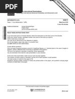 Cambridge International Advanced Subsidiary and Advanced Level