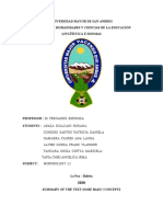 Universidad Mayor de San Andres Facultad de Humanidades Y Ciencias de La Educación Lingüística E Idiomas