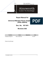 Repair Manual For Universal Machine Power Supply (UMPS) (P/No 220010) Doc. No. 957-001 Revision A02