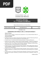 Gaceta Órgano de Difusión Del Gobierno de La Ciudad de México