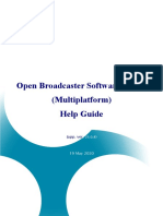 Open Broadcaster Software OBS Studio (Multiplatform) Help Guide Ver. 25.0.8