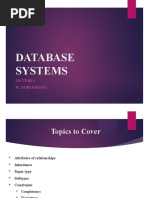 Database Systems: M. Sajid Farooq