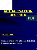 Actualisation Des Prix