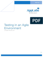 Testing in An Agile Environment: White Paper