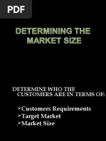 Determining The Market Size