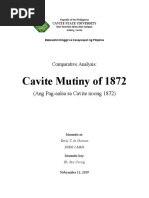 Cavite Mutiny of 1872: (Ang Pag-Aalsa Sa Cavite Noong 1872)