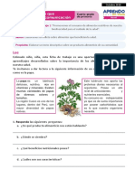 Ficha 2 Sesión 2 Exp 1 Comunicación Cuarto Grado - Octubre 2020