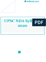 Upsc Nda Syllabus 2020