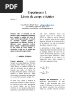 Informe 1. Lineas Equipotenciales