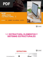 1.1 Estructura, Elementos y Sistemas Estructurales