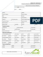 Formato de Solicitud de Arrendamiento de Vivienda Urbana