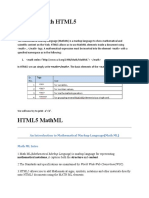 MathML With HTML5