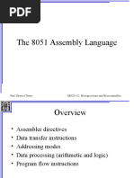 The 8051 Assembly Language