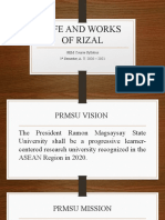 Life and Works of Rizal Orientation