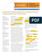 Celin Brief Designing and Implementing Chinese Language Programs