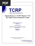 Appendixes To TCRP Report 118:: Bus Rapid Transit Practitioner's Guide