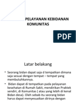 Strategi Pelayanan Kebidanan Komunitas