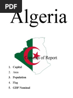 Algeria: Contents of Report