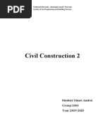 Civil Construction 2: Student:Mușet Andrei Group:3304 Year:2019-2020