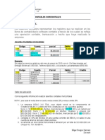 Clase. Asientos Contables Horizontales