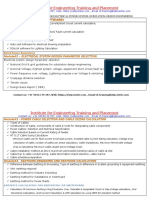 Electrical Power System Design Engineering Syllabus (Substation) Updated 2020