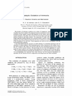 Catalytic Oxidation of Ammonia I Reaction Kinetic and Mechanism Ilchenko Et Al J. Catal. 1975