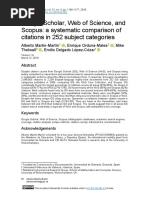 Google Scholar, Web of Science, and Scopus: A Systematic Comparison of Citations in 252 Subject Categories