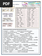 Suffixes Exercise