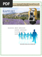 Rapport Topographie