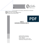 Negocios Internacionales Carné 17006732 Tarea 8