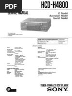 Sony Hcd-h4800 Service Manual