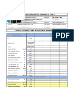 Control de Compactación - Densidad de Campo: 001 - PTAR - 2019