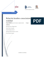 Práctica 1, Relación Hombre-Conocimiento-Realidad Equipo 4-1