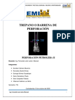 Trepano o Barrena Perforación Exposición (Informe) PDF