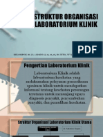 STRUKTUR ORGANISASI LABORATORIUM KLINIK Kelompok 10, 2A PDF