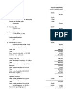 CASER BSA-3A Statement of Cash Flows